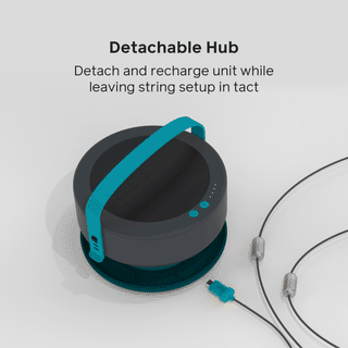 Solar String Lights: 44' in White