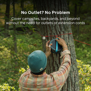 Solar String Lights: 44' in White